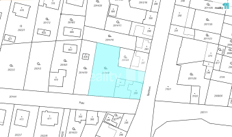 Výřez z katastrální mapy 